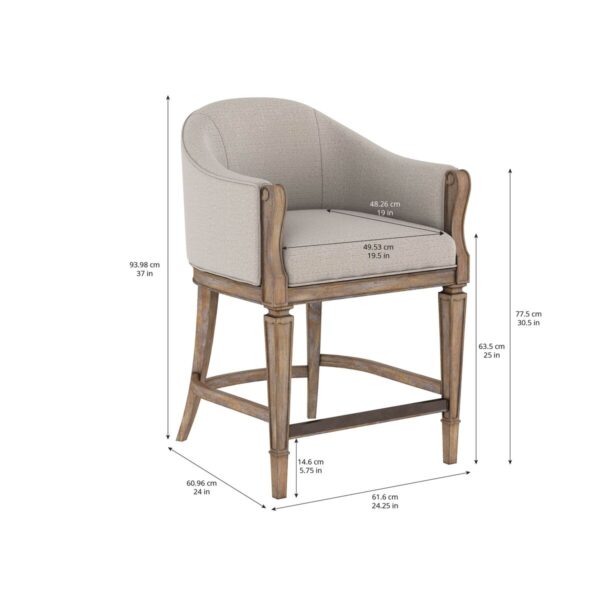 Architrave-Counter Almond Stool By Art Furniture 9