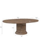 Architrave Round Almond Dining Table By Art Furniture 12