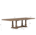 Architrave Almond Trestle Dining Table By Art Furniture 11