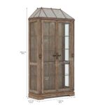 Architrave Brown Display Cabinet By Art Furniture Curio & Buffet Mobilia Cleopatra 17 Architrave Brown Display Cabinet By Art Furniture 17