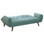 Caufield Biscuit-tufted Sofa Bed Turquoise Blue 360097 By Coaster Furniture 20