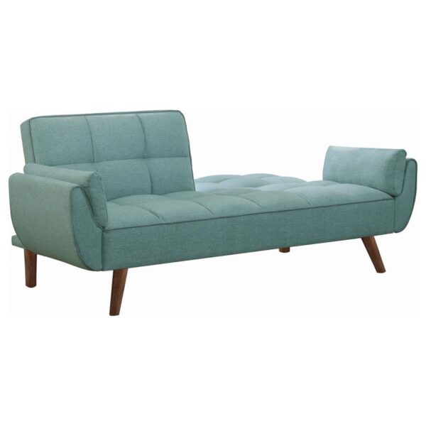 Caufield Biscuit-tufted Sofa Bed Turquoise Blue 360097 By Coaster Furniture 12