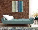 Caufield Biscuit-tufted Sofa Bed Turquoise Blue 360097 By Coaster Furniture 18