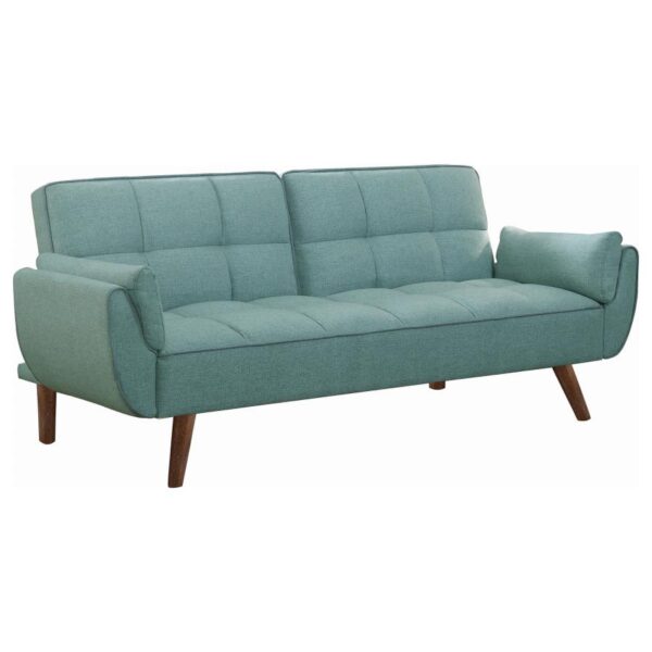 Caufield Biscuit-tufted Sofa Bed Turquoise Blue 360097 By Coaster Furniture 14