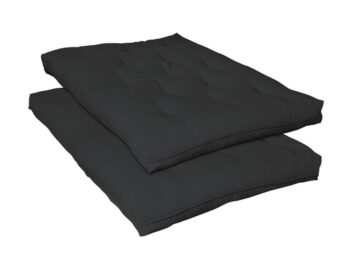 9″ Deluxe Innerspring Futon Pad Black 2009IS By Coaster Furniture