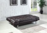 Dilleston Tufted Back Upholstered Sofa Bed Brown 300321 By Coaster Furniture 16