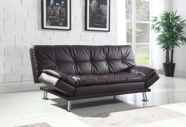 Dilleston Tufted Back Upholstered Sofa Bed Brown 300321 By Coaster Furniture 9