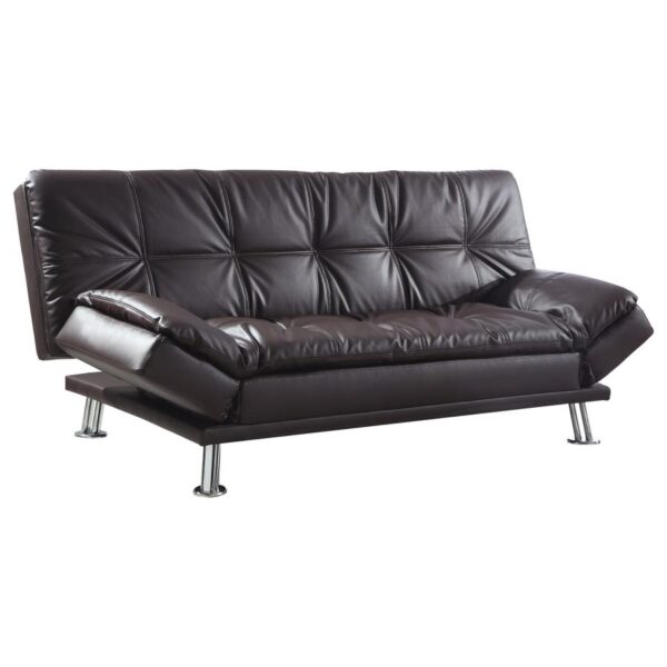 Dilleston Tufted Back Upholstered Sofa Bed Brown 300321 By Coaster Furniture 10