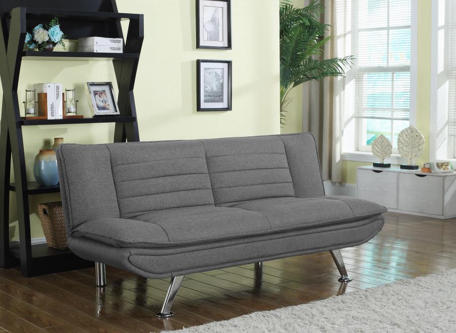 Julian Upholstered Sofa Bed with Pillow-top Seating Gray 503966 By Coaster Furniture