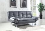 Dilleston Tufted Back Upholstered Sofa Bed Gray 500096 By Coaster Furniture 11