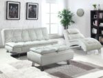 Dilleston Tufted Back Upholstered Sofa Bed White 300291 By Coaster Furniture 16