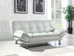 Dilleston Tufted Back Upholstered Sofa Bed White 300291 By Coaster Furniture 13