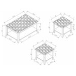 Flores 3-piece Occasional Table Set with Shelf Cappuccino 700155 By Coaster Furniture 11