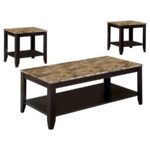 Flores 3-piece Occasional Table Set with Shelf Cappuccino 700155 By Coaster Furniture 10