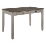 Bright leaf Collection Counter Height Table and 4 Functional Drawers By Homelegance 18