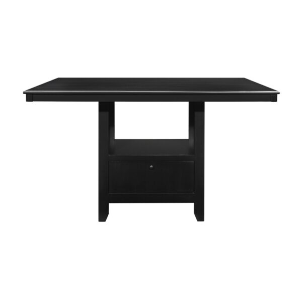 Charcoal gray Raven Collection Counter Height Table By Homelegance 10