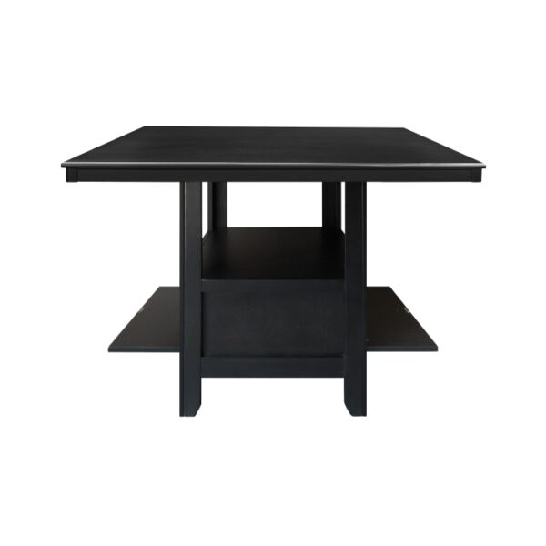 Charcoal gray Raven Collection Counter Height Table By Homelegance 12