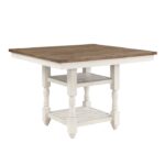 Tobacco brown and antique white Alburgh Collection Counter Height Table By Homelegance Luxury Dining Tables Mobilia Cleopatra 16 Tobacco brown and antique white Alburgh Collection Counter Height Table By Homelegance 16