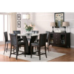 Espresso Round Daisy Collection Counter Height Table By Homelegance Luxury Dining Tables Mobilia Cleopatra 15 Espresso Round Daisy Collection Counter Height Table By Homelegance 15