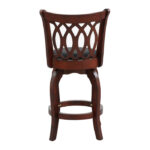 Dark cherry Decorative Shapel Collection Swivel Counter Height Chair By Homelegance 9