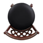 Dark cherry Decorative Shapel Collection Swivel Counter Height Chair By Homelegance 10