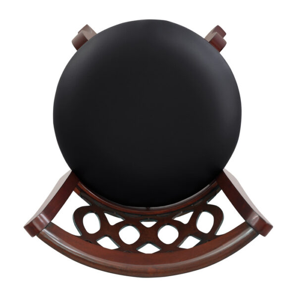Dark cherry Decorative Shapel Collection Swivel Counter Height Chair By Homelegance 7