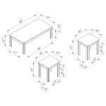 Elias 3-piece Silhouette Occasional Set Black 700225 By Coaster Furniture Luxury Coffee Tables Mobilia Cleopatra 10 Elias 3-piece Silhouette Occasional Set Black 700225 By Coaster Furniture 10