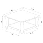 Dixon Square End Table with Bottom Shelf Espresso 701077 By Coaster Furniture 17