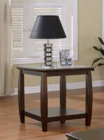 Dixon Square End Table with Bottom Shelf Espresso 701077 By Coaster Furniture 13