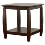 Dixon Square End Table with Bottom Shelf Espresso 701077 By Coaster Furniture 14
