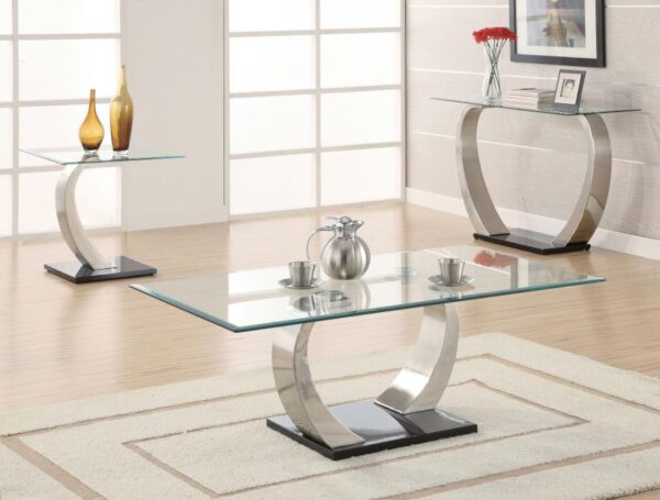 Pruitt Rectangular Sofa Table Satin 701239 By Coaster Furniture 8