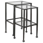 Leilani 2-piece Glass Top Nesting Tables Black 901073 By Coaster Furniture 10