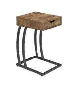 Troy Accent Table with Power Outlet Antique Nutmeg 900577 By Coaster Furniture 11
