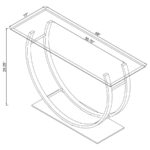 Danville U-shaped Sofa Table Chrome 704989 By Coaster Furniture 17