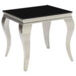 Luna Square End Table Chrome and Black 705017 By Coaster Furniture 13