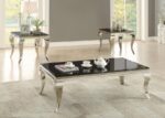 Luna Rectangular Coffee Table Chrome and Black 705018 By Coaster Furniture Luxury Coffee Tables Mobilia Cleopatra 14 Luna Rectangular Coffee Table Chrome and Black 705018 By Coaster Furniture 14