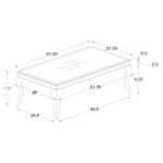 Luna Rectangular Coffee Table Chrome and Black 705018 By Coaster Furniture Luxury Coffee Tables Mobilia Cleopatra 13 Luna Rectangular Coffee Table Chrome and Black 705018 By Coaster Furniture 13
