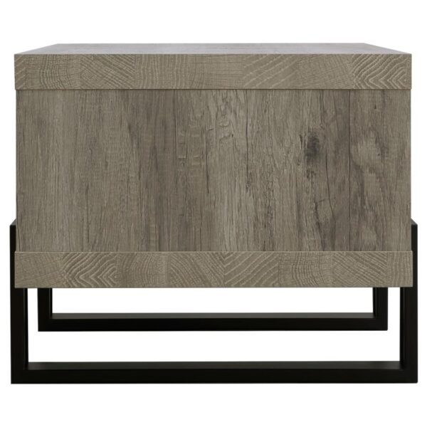 Dinard Coffee Table with Shelf Gray Driftwood 720878 By Coaster Furniture 9