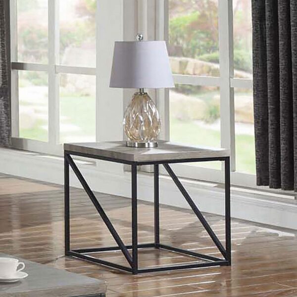Birdie Square End Table Sonoma Gray 705617 By Coaster Furniture 7