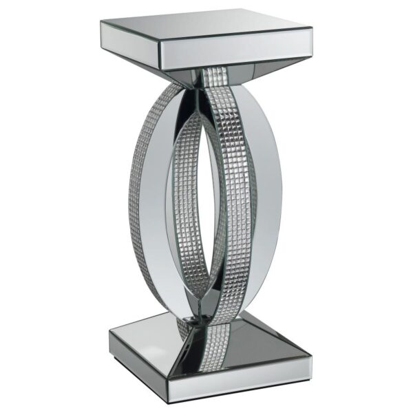 Amalia Square End Table with Lower Shelf Clear Mirror 722517 By Coaster Furniture 8