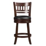 Dark cherry Edmond Collection Swivel Counter Height Chair By Homelegance 13