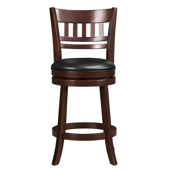 Dark cherry Edmond Collection Swivel Counter Height Chair By Homelegance 8
