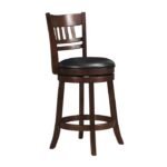 Dark cherry Edmond Collection Swivel Counter Height Chair By Homelegance 15