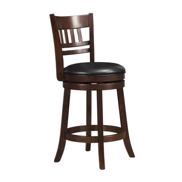 Dark cherry Edmond Collection Swivel Counter Height Chair By Homelegance 10