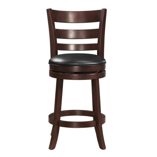 Dark cherry Edmond Collection Swivel Bar Height Chair By Homelegance 8