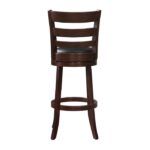 Dark cherry Edmond Collection Swivel Pub Height Chair By Homelegance 18