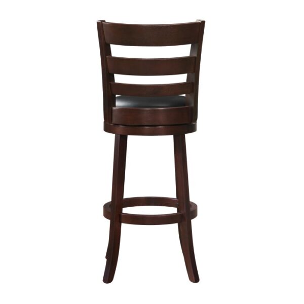 Dark cherry Edmond Collection Swivel Pub Height Chair By Homelegance 12