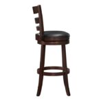 Dark cherry Edmond Collection Swivel Pub Height Chair By Homelegance 19