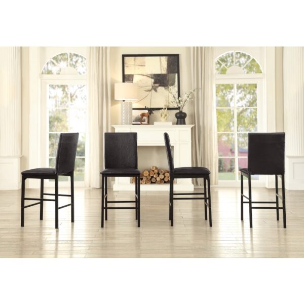 Black metal Tempe Collection Counter Height Chair By Homelegance 11
