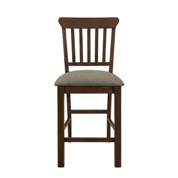 Dark Brown Schleiger Collection Counter Height Chair By Homelegance 7